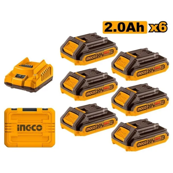 Acumulator pentru instrumente INGCO FBCLI20611 Li-Ion/ 2 Ah/ 20 V photo 1