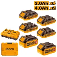 Аккумулятор для инструментов INGCO COSLI230701 Li-Ion/ 2 Ач, 4 Ач/ 20 В