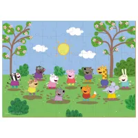 Puzzle 2D DoDo Peppa se joacă cu prietenii ei 4+/ Numărul de piese: 60 photo 2