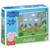 Puzzle 2D DoDo Peppa se joacă cu prietenii ei 4+/ Numărul de piese: 60 photo 3