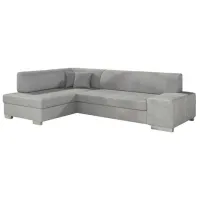 Canapea de colț Eltap Fabio Left Sawana 21 (5646540) Pânză de iută/ Gray