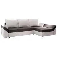 Угловой диван Space Meble Dante L (5597037) Микрофибра/ Белый