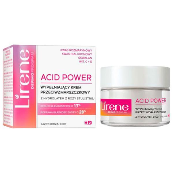 Cremă pentru față Lirene Lirene Acid Power Trandafir Toate tipurile/ 50 ml photo 1