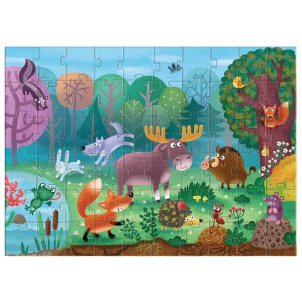 Puzzle 2D DoDo Animale minunate din pădure 4+/ Numărul de piese: 60 photo 2 Puzzle 2D DoDo Animale minunate din pădure 4+/ Numărul de piese: 60 photo 2