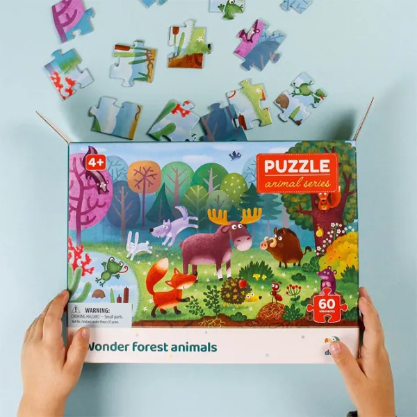 Puzzle 2D DoDo Animale minunate din pădure 4+/ Numărul de piese: 60 photo 4 Puzzle 2D DoDo Animale minunate din pădure 4+/ Numărul de piese: 60 photo 4