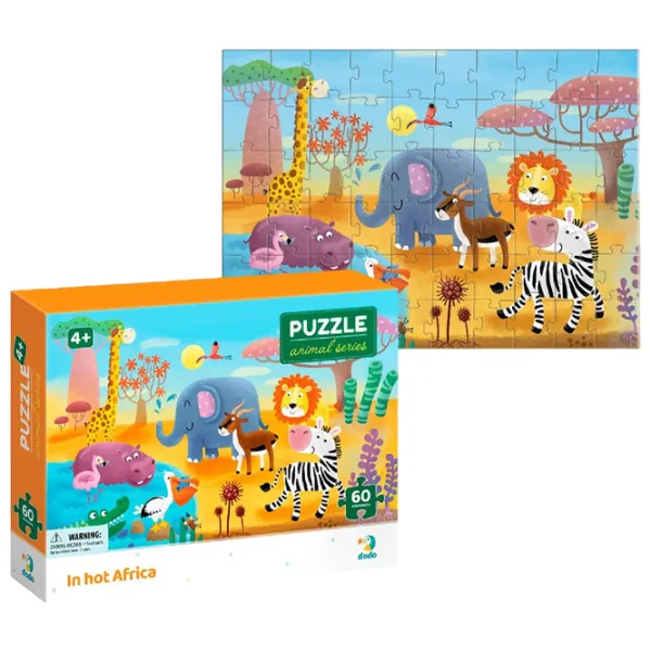Puzzle 2D DoDo Africa 4+/ Numărul de piese: 60 photo 1 Puzzle 2D DoDo Africa 4+/ Numărul de piese: 60 photo 1