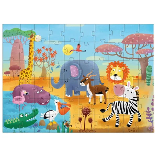 Puzzle 2D DoDo Africa 4+/ Numărul de piese: 60 photo 2 Puzzle 2D DoDo Africa 4+/ Numărul de piese: 60 photo 2