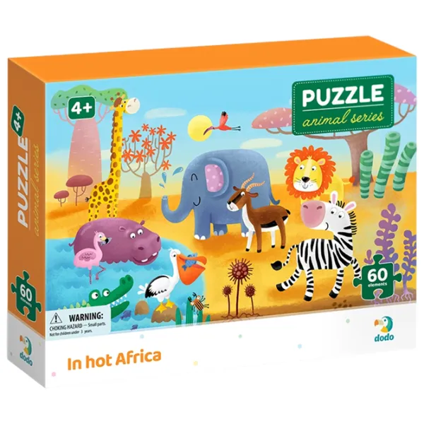 Puzzle 2D DoDo Africa 4+/ Numărul de piese: 60 photo 3 Puzzle 2D DoDo Africa 4+/ Numărul de piese: 60 photo 3