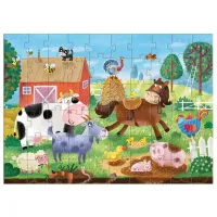 Puzzle 2D DoDo Aventuri în sat 4+/ Numărul de piese: 60 photo 2