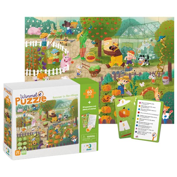 Puzzle 2D DoDo Wimmel Puzzle Vara în sat 3+/ Numărul de piese: 60 photo 1 Puzzle 2D DoDo Wimmel Puzzle Vara în sat 3+/ Numărul de piese: 60 photo 1