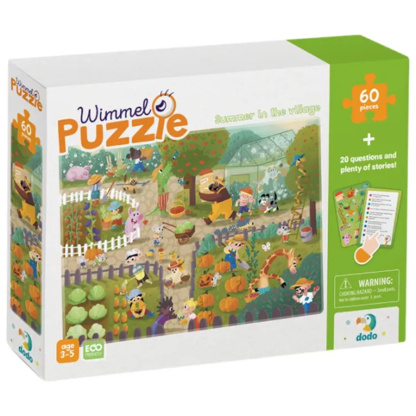Puzzle 2D DoDo Wimmel Puzzle Vara în sat 3+/ Numărul de piese: 60 photo 3 Puzzle 2D DoDo Wimmel Puzzle Vara în sat 3+/ Numărul de piese: 60 photo 3