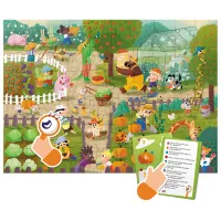 Puzzle 2D DoDo Wimmel Puzzle Vara în sat 3+/ Numărul de piese: 60 photo 4