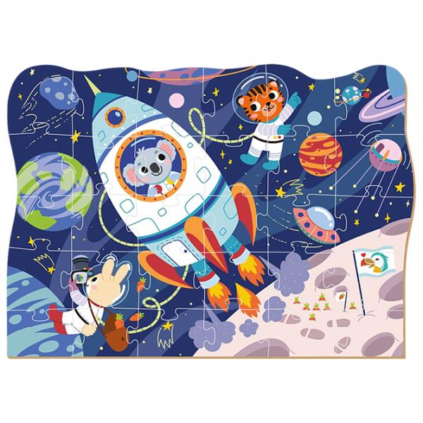 Пазл 2D DoDo Космическое путешествие 3+/ Количество деталей: 30 photo 2