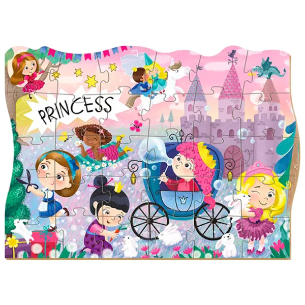 Puzzle 2D DoDo Prințese în vacanță 3+/ Numărul de piese: 30 photo 2 Puzzle 2D DoDo Prințese în vacanță 3+/ Numărul de piese: 30 photo 2