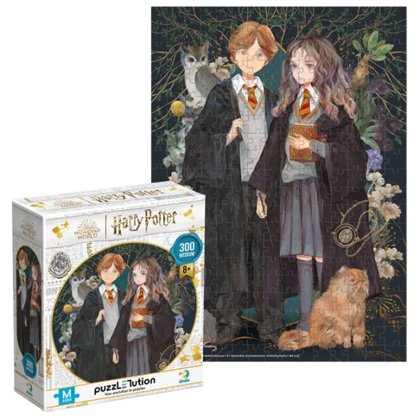 Puzzle 2D DoDo Hermione și Ronald 8+/ Numărul de piese: 300 photo 1 Puzzle 2D DoDo Hermione și Ronald 8+/ Numărul de piese: 300 photo 1