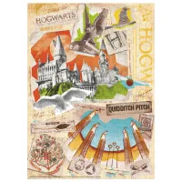 Puzzle 2D DoDo Școala Hogwarts și terenul de Quidditch 8+/ Numărul de piese: 450 photo 2