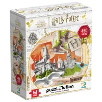 Puzzle 2D DoDo Școala Hogwarts și terenul de Quidditch 8+/ Numărul de piese: 450 photo 3