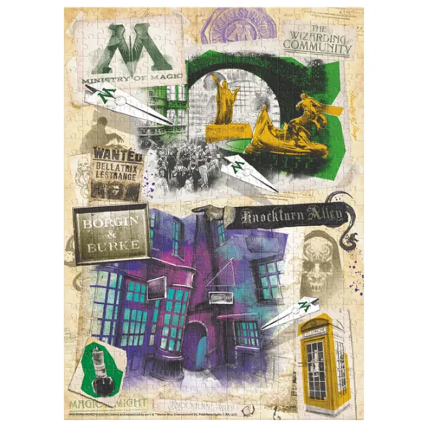 Puzzle 2D DoDo Ministerul Magiei și Aleea Knocktern 8+/ Numărul de piese: 450 photo 2 Puzzle 2D DoDo Ministerul Magiei și Aleea Knocktern 8+/ Numărul de piese: 450 photo 2