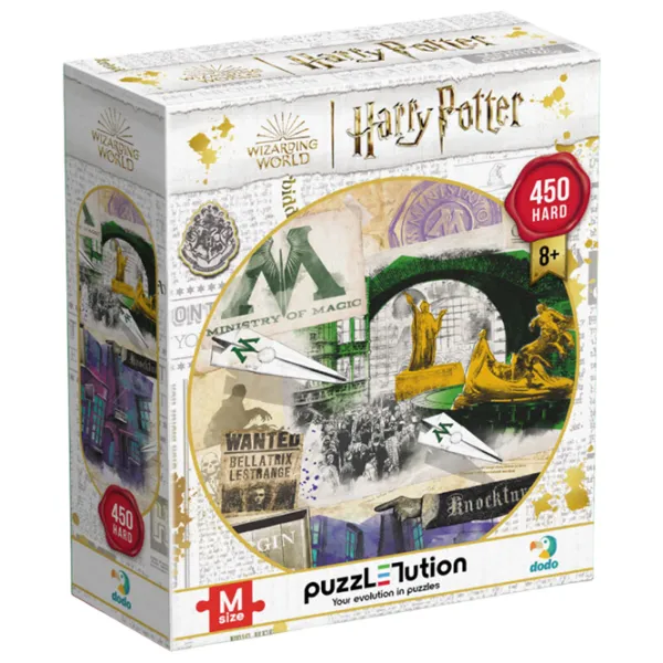 Puzzle 2D DoDo Ministerul Magiei și Aleea Knocktern 8+/ Numărul de piese: 450 photo 3 Puzzle 2D DoDo Ministerul Magiei și Aleea Knocktern 8+/ Numărul de piese: 450 photo 3