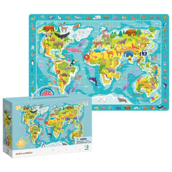 Puzzle 2D DoDo Lumea animalelor 5+/ Numărul de piese: 80 photo 1 Puzzle 2D DoDo Lumea animalelor 5+/ Numărul de piese: 80 photo 1