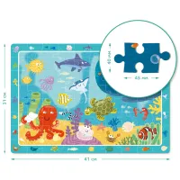 Puzzle 2D DoDo Viața subacvatică 5+/ Numărul de piese: 80 photo 2