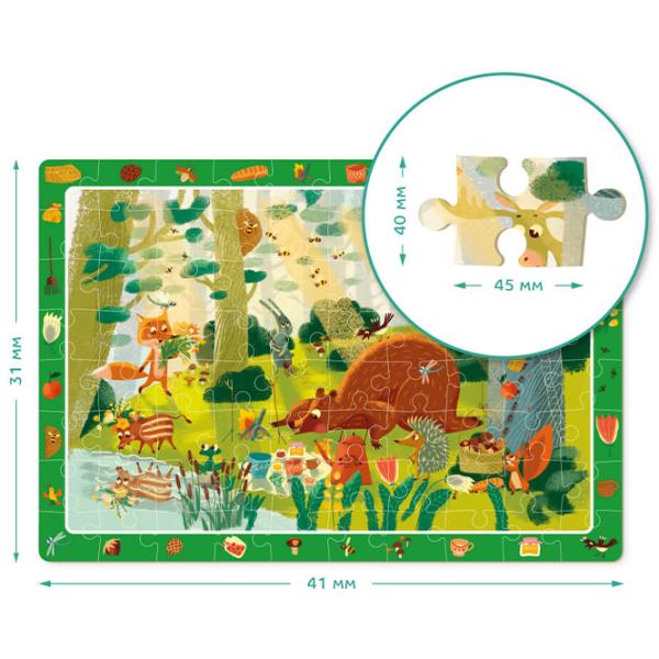 Puzzle 2D DoDo Pădure de basm 5+/ Numărul de piese: 80 photo 2 Puzzle 2D DoDo Pădure de basm 5+/ Numărul de piese: 80 photo 2