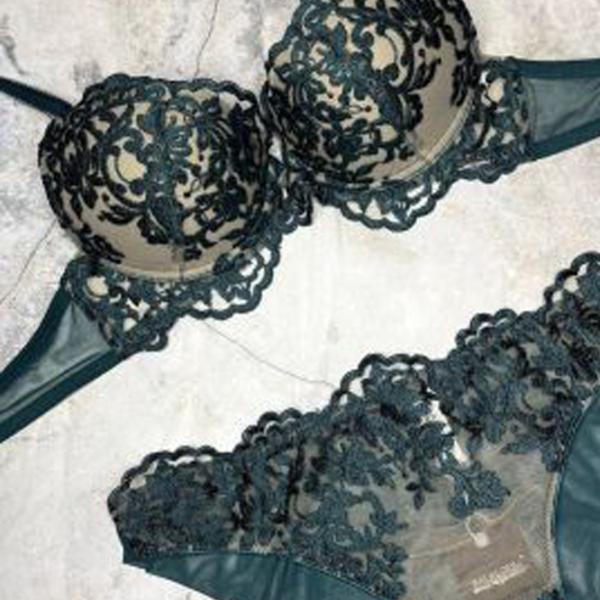 Set lengerie pentru femei Balaloum AP9435 85B/ Green/ Push-up photo 2