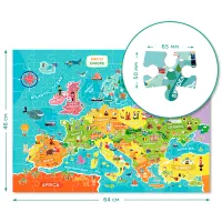 Puzzle 2D DoDo Harta Europei 5+/ Numărul de piese: 100 photo 2