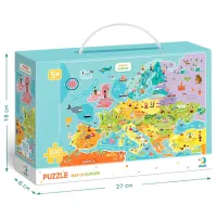Puzzle 2D DoDo Harta Europei 5+/ Numărul de piese: 100 photo 4