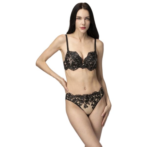 Set lengerie pentru femei Balaloum AP9435 75B/ Black/ Push-up photo 1