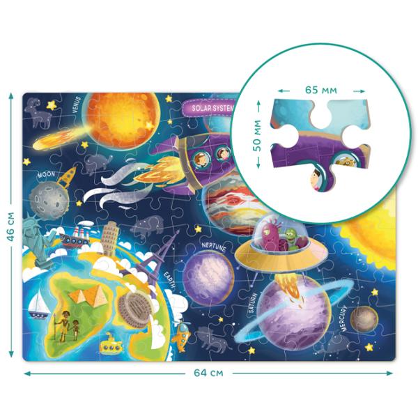 Puzzle 2D DoDo Cosmos 5+/ Numărul de piese: 100 photo 2 Puzzle 2D DoDo Cosmos 5+/ Numărul de piese: 100 photo 2