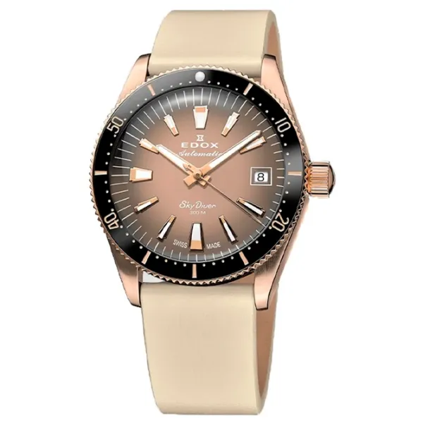 Ceas de mână Unisex Edox 80131 37RNC VDBEI Mecanic/ 38 mm photo 2 Ceas de mână Unisex Edox 80131 37RNC VDBEI Mecanic/ 38 mm photo 2