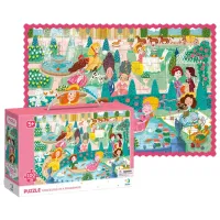 Puzzle 2D DoDo Prințese la plimbare 5+/ Numărul de piese: 100