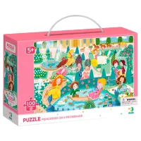 Puzzle 2D DoDo Prințese la plimbare 5+/ Numărul de piese: 100 photo 3