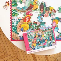 Puzzle 2D DoDo Prințese la plimbare 5+/ Numărul de piese: 100 photo 4
