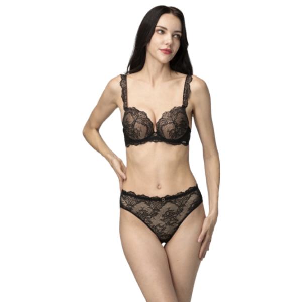 Set lengerie pentru femei Balaloum AP9436 80B/ Black/ Push-up photo 1