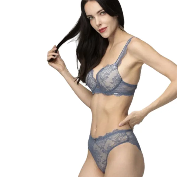 Set lengerie pentru femei Balaloum AP9436 75B/ Blue/ Push-up photo 2