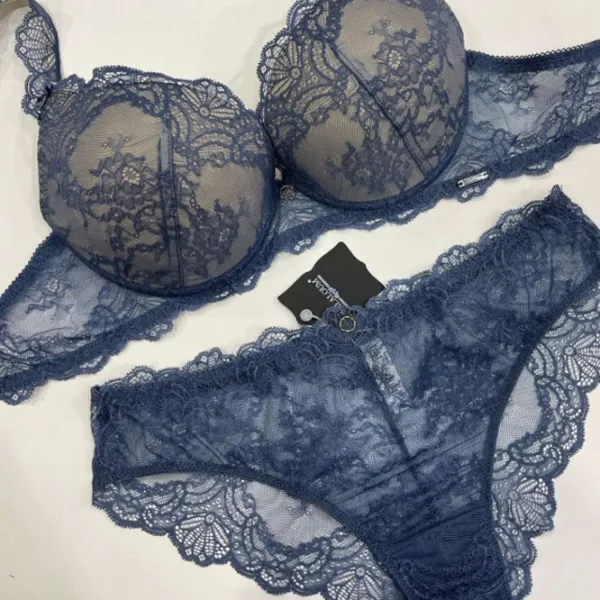 Set lengerie pentru femei Balaloum AP9436 75B/ Blue/ Push-up photo 3