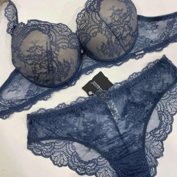 Set lengerie pentru femei Balaloum AP9436 75B/ Blue/ Push-up photo 3