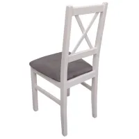 Scaun de bucătărie Drewmix Nilo 10 Stofă/ White photo 3