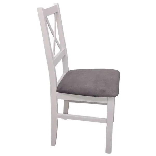 Scaun de bucătărie Drewmix Nilo 10 Stofă/ White Brown photo 1