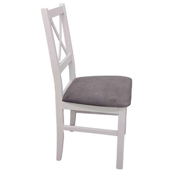 Scaun de bucătărie Drewmix Nilo 10 Stofă/ White Brown photo 1