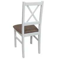 Scaun de bucătărie Drewmix Nilo 10 Stofă/ White Brown photo 2