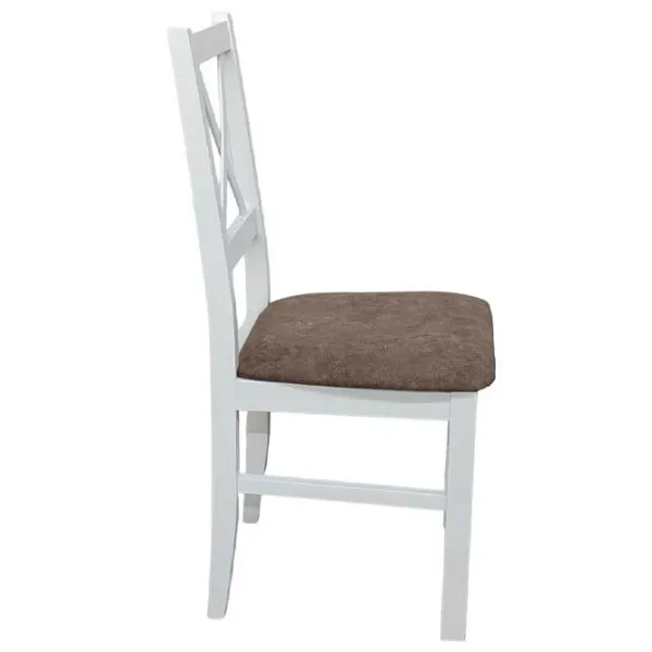 Scaun de bucătărie Drewmix Nilo 10 Stofă/ White Brown photo 3