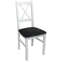 Scaun de bucătărie Drewmix Nilo 24B Stofă/ White Black