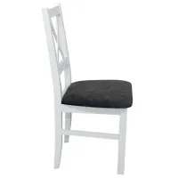 Scaun de bucătărie Drewmix Nilo 24B Stofă/ White Black photo 2