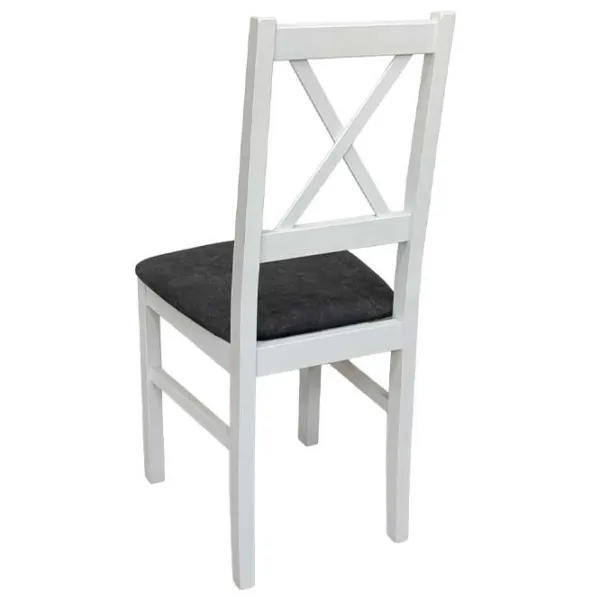 Кухонный стул Drewmix Nilo 24B Ткань/ Белый Черный photo 3 Кухонный стул Drewmix Nilo 24B Ткань/ Белый Черный photo 3