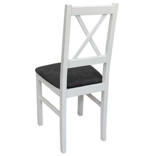 Кухонный стул Drewmix Nilo 24B Ткань/ Белый Черный photo 3 Кухонный стул Drewmix Nilo 24B Ткань/ Белый Черный photo 3