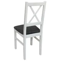 Scaun de bucătărie Drewmix Nilo 24B Stofă/ White Black photo 3