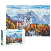 Puzzle 2D DoDo Castelul Neuschwanstein, Germania 8+/ Numărul de piese: 1000